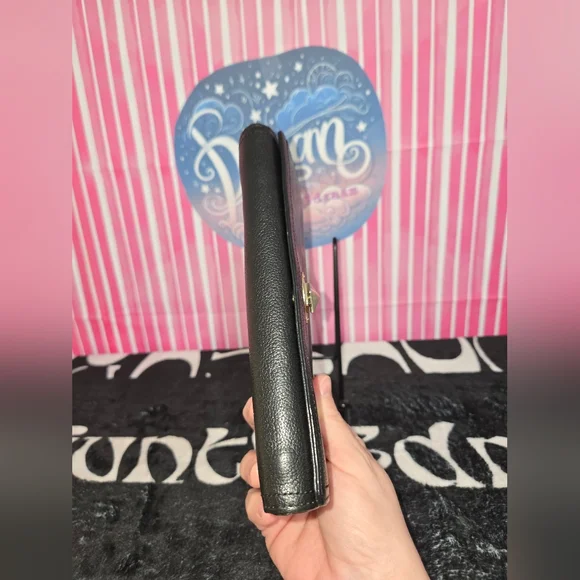 Kate Spade Black Leather Wallet Vintage - Picture 8 of 10